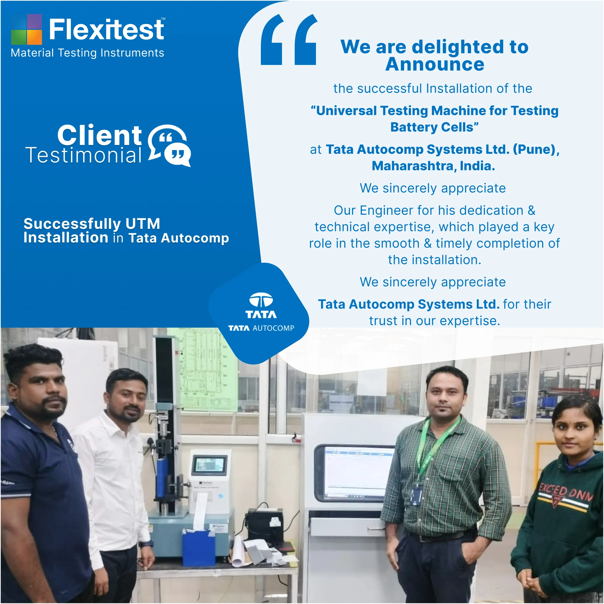 UTM TATA autocomp testimonial