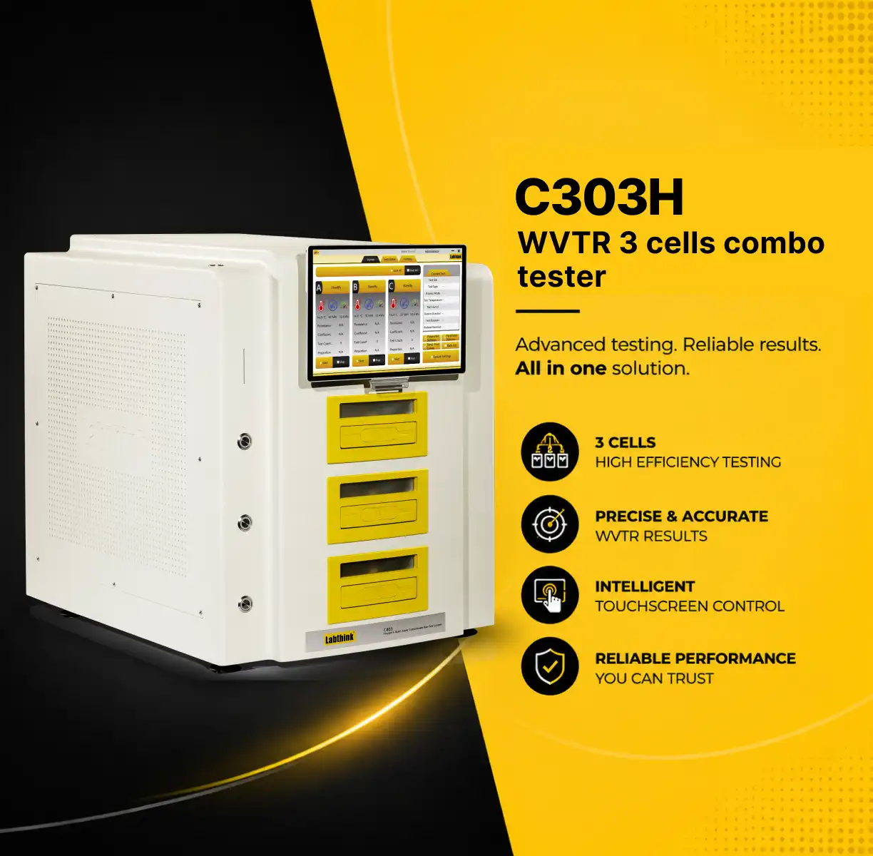 Water Vapour Transmission Rate Tester 3 Cells - C303H